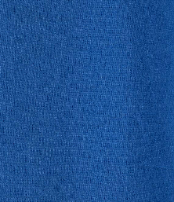 Sugarlips Velma Poplin Split V-Neck 3/4 Sleeve Ruffle Hem Mini Dress Product Image