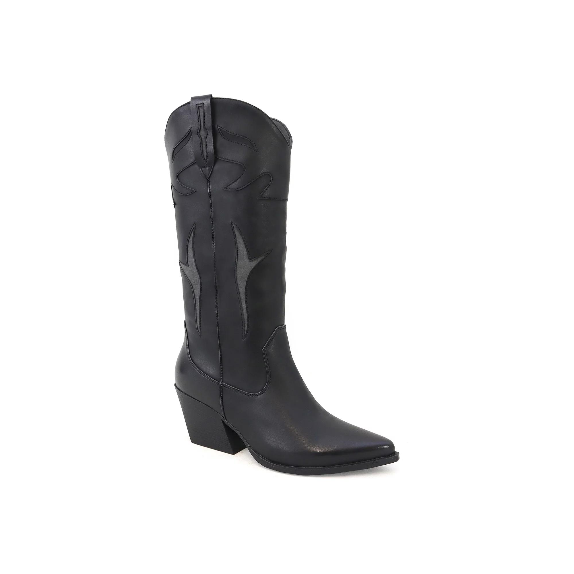 Yoki Gayle Women's Side Panel Western High Boots,  Product Image