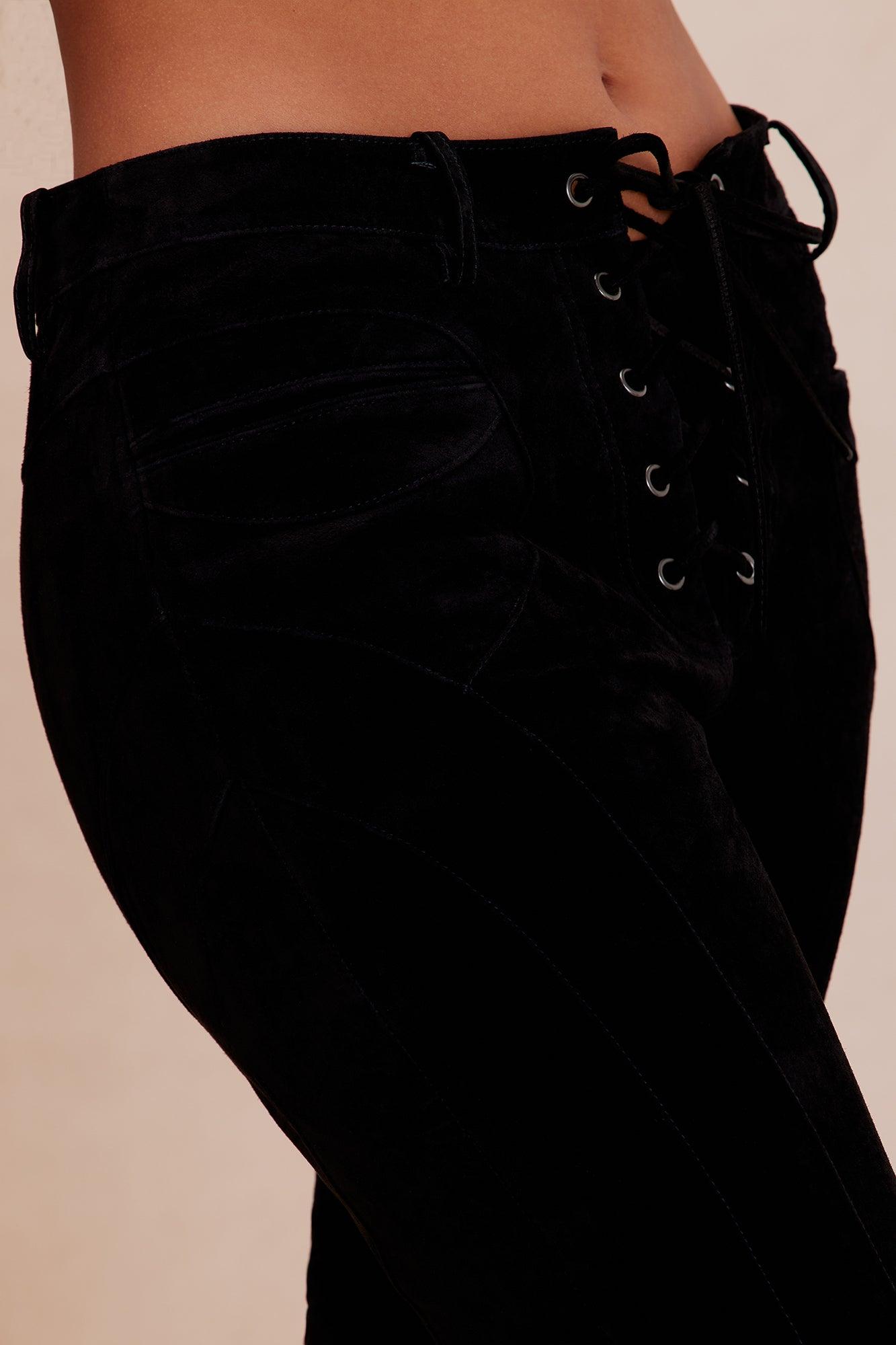 Suede Nashville Pant - Black Product Image