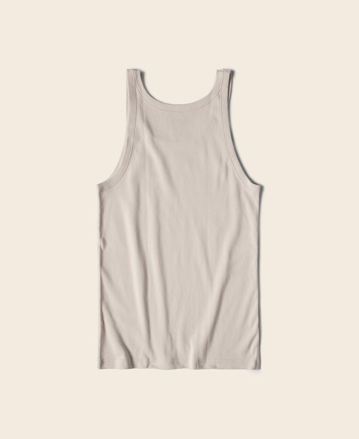 Military Cotton Tank Top - Apricot Product Image