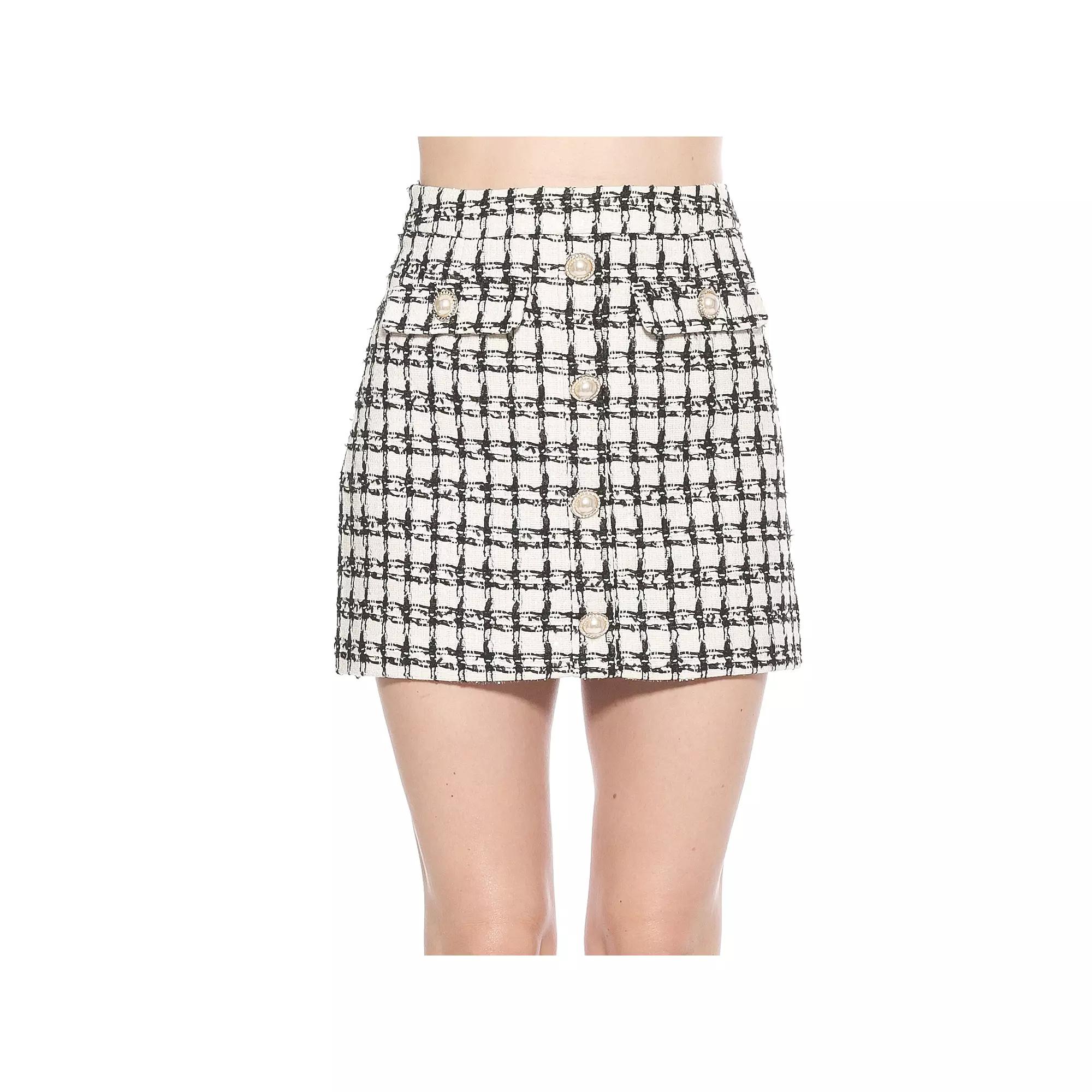 Women's ALEXIA ADMOR Wrenley Classic Tweed Mini Skirt,  Product Image