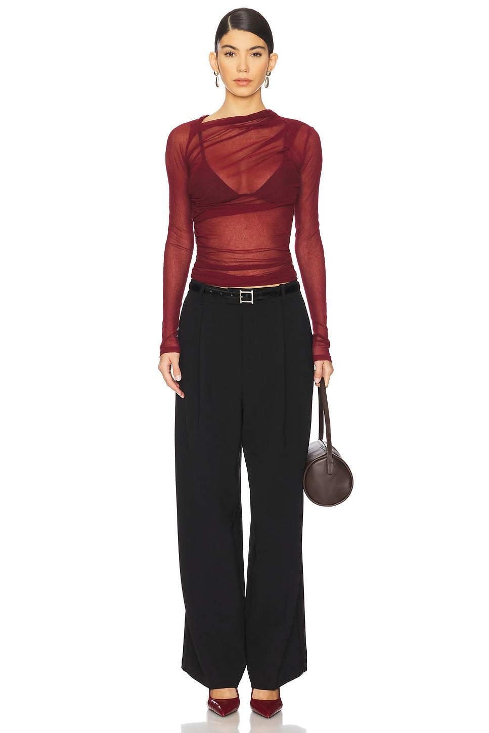 Long Sleeve Slash Top Enza Costa Product Image