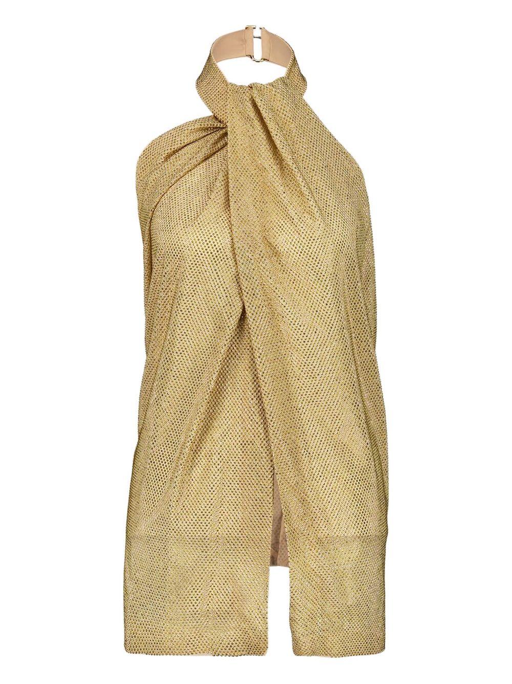 crystal-embellished silk top Product Image