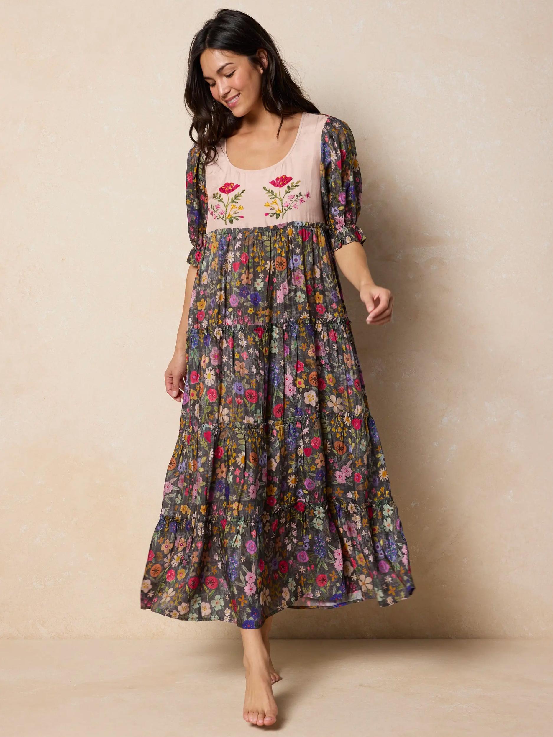 Collette Embroidered Maxi Dress Product Image