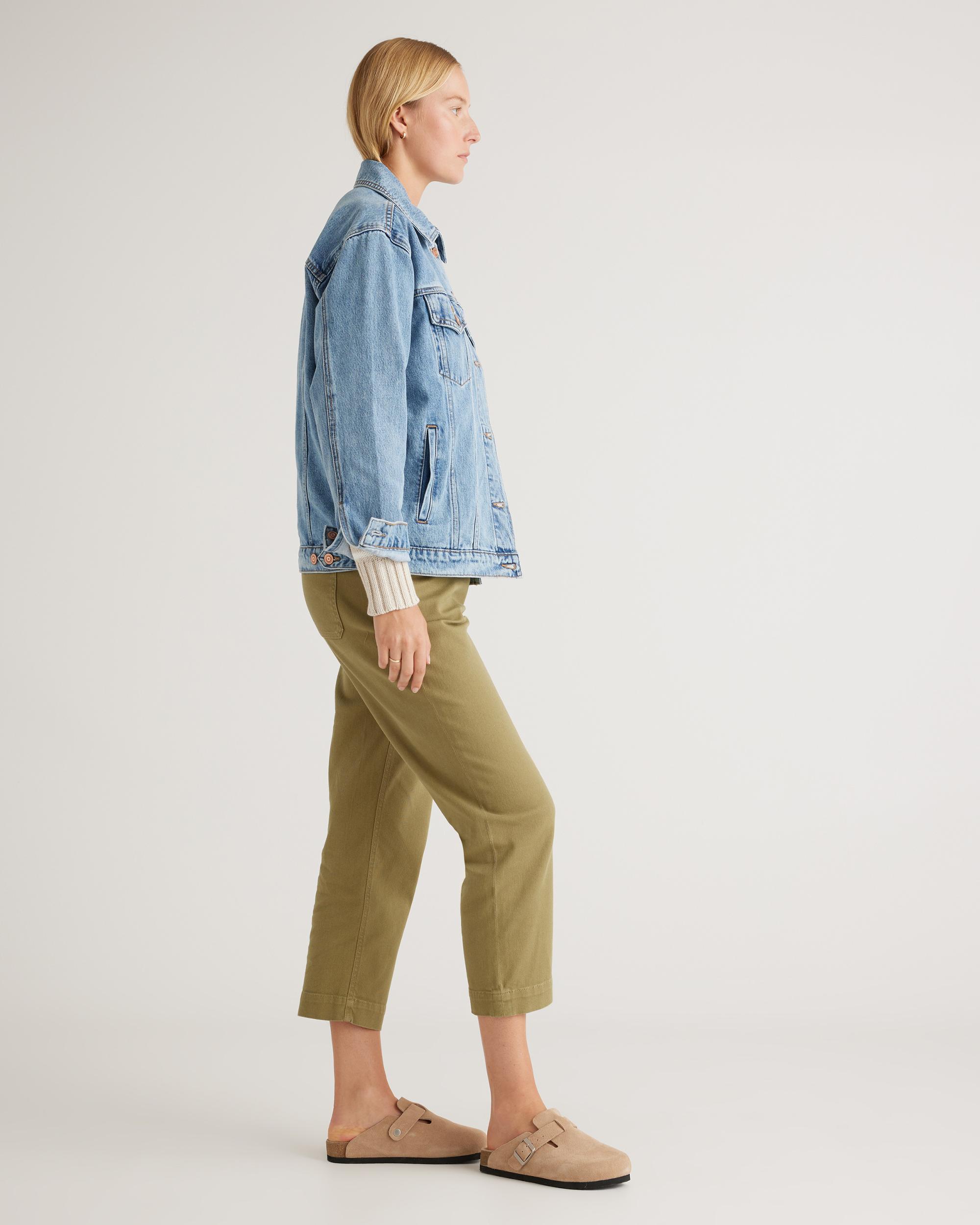 Quince | Women's OverSized Denim Jacket Size XL, Organic Cotton Product Image