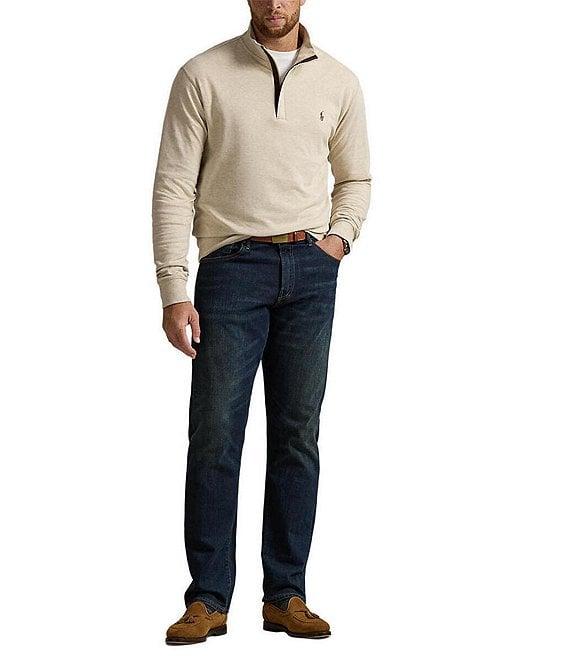 Polo Ralph Lauren Big & Tall Luxury Jersey Quarter-Zip Pullover Product Image