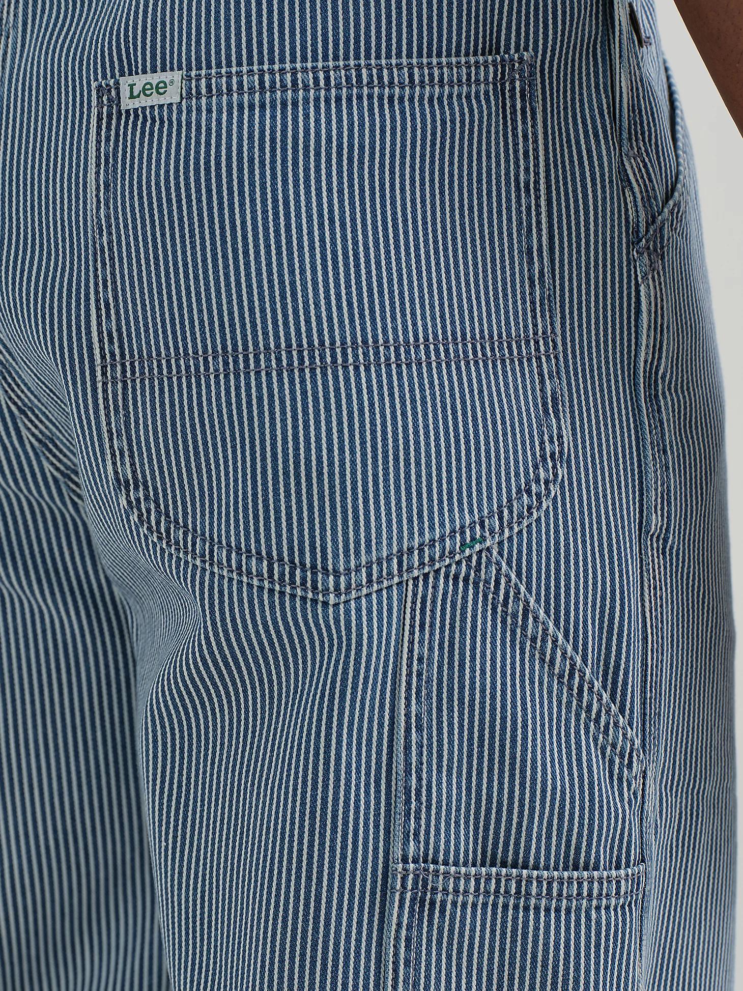 Men's Lee® x Crayola® Railroad Stripe Relaxed Bib Overall | Men's Union-Alls & Overalls | Lee® Product Image