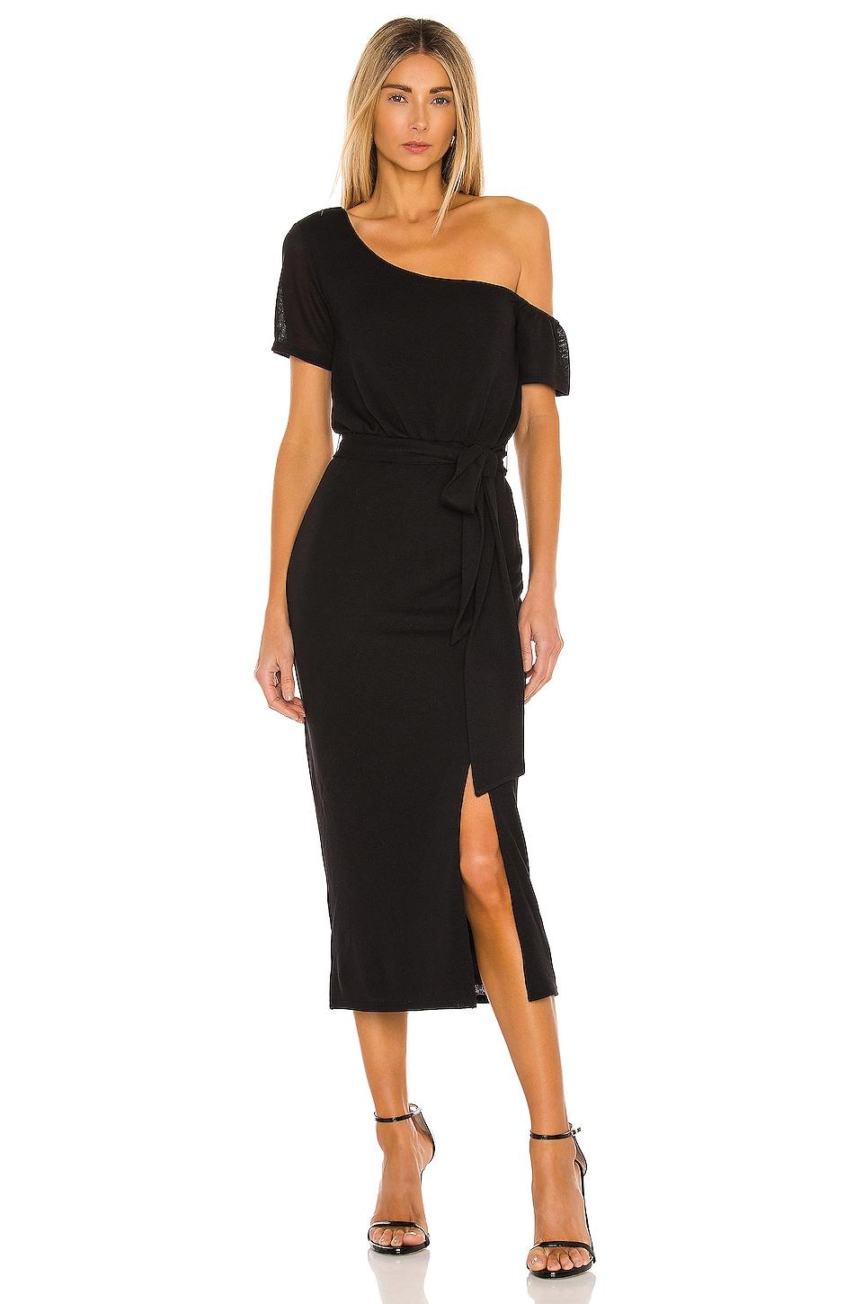 Lovers and Friends Eden Midi Dress in Black Product Image