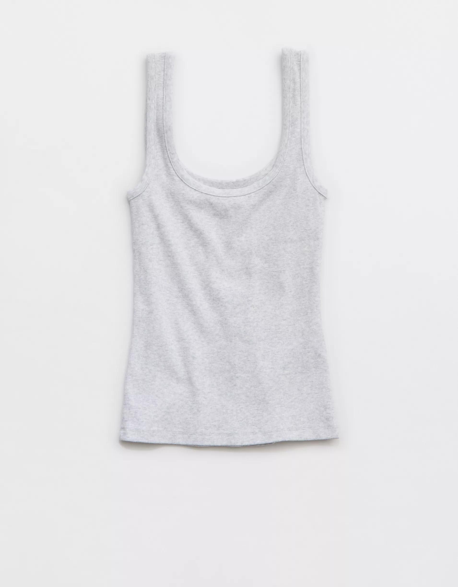 Aerie Double Scoop Neck Tank Top Women's Product Image
