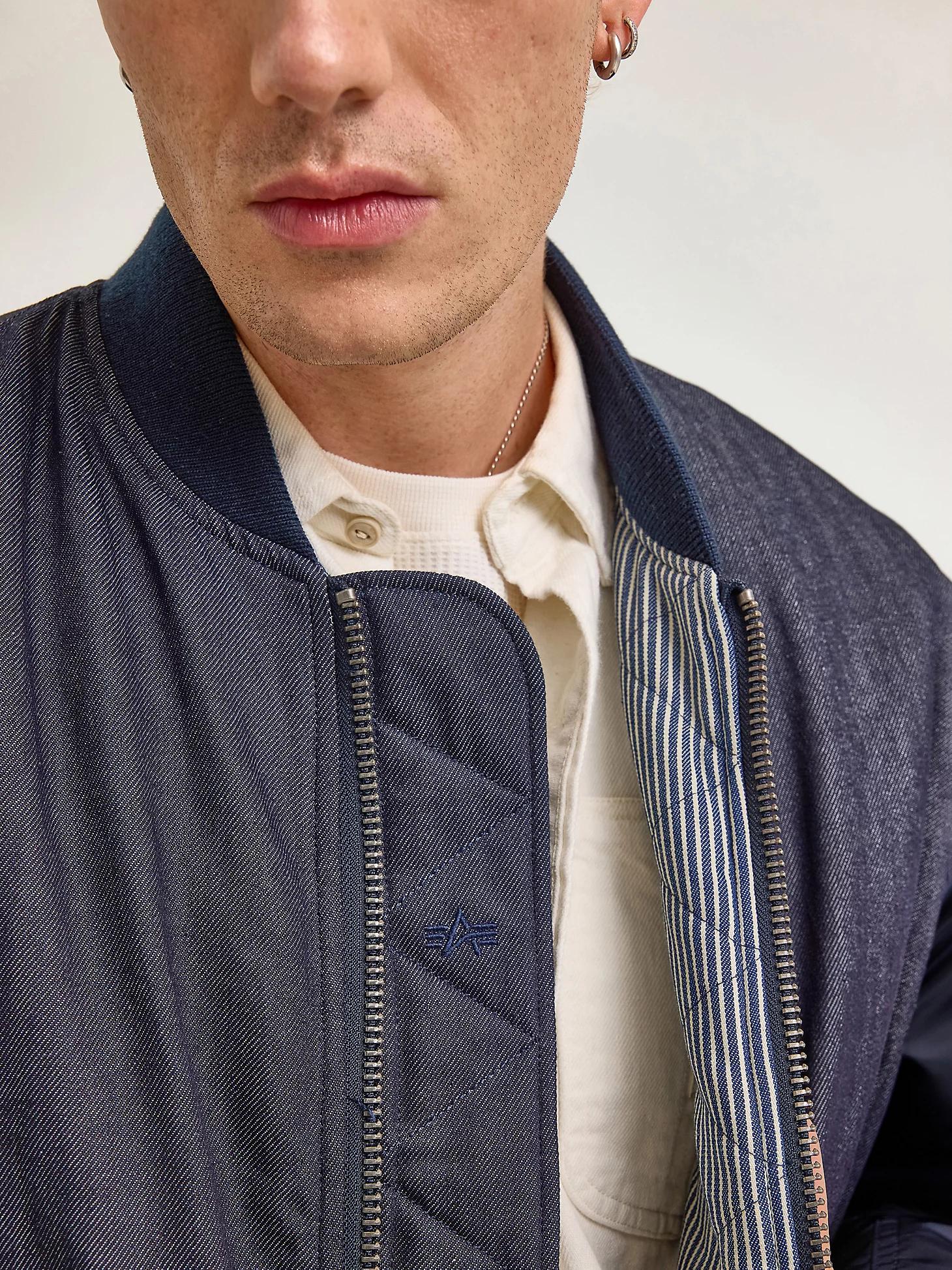 Men's Alpha x Lee® Reversible MA-1 Bomber Jacket | Men's Jackets & Outerwear | Lee® Product Image