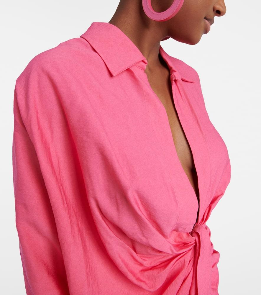 JACQUEMUS Pink Bahia Mini Dress Product Image