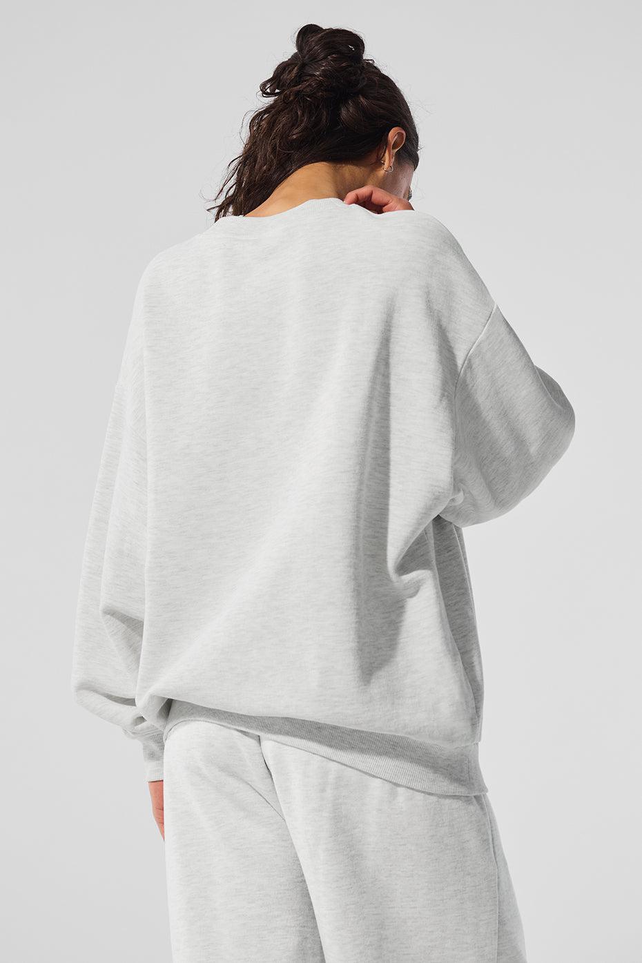 Accolade Crew Neck Pullover - White Heather Product Image