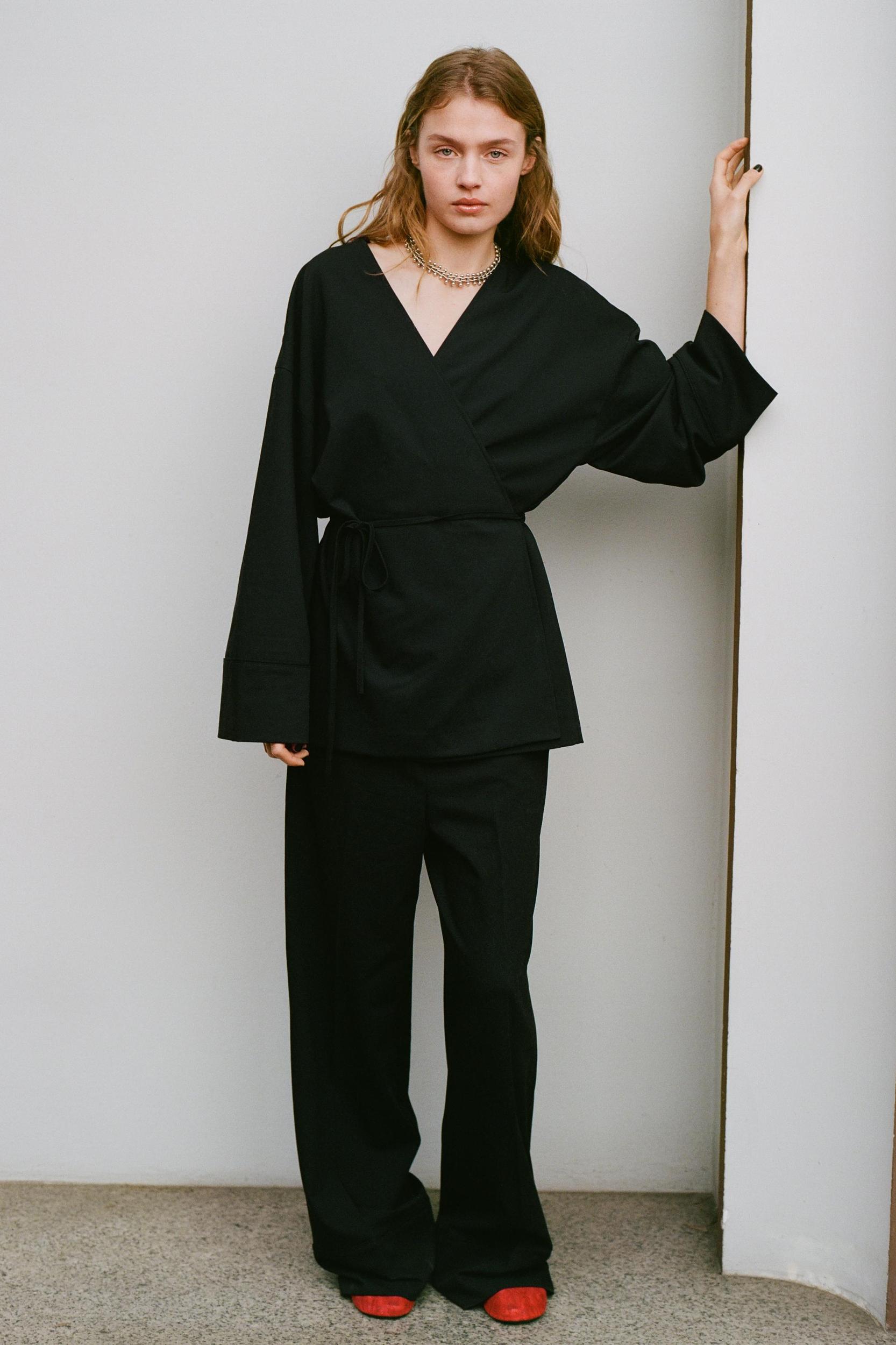 STRAIGHT LEG PANTS WITH SIDE PIPING Product Image