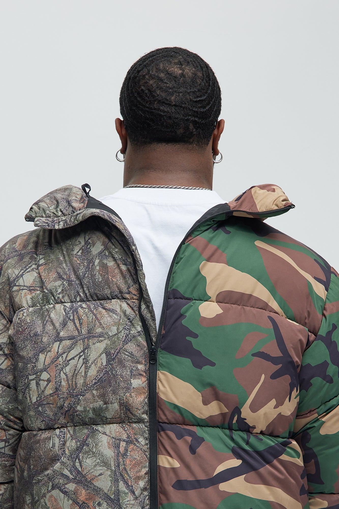 Shuffle Split Puffer Jacket - Camouflage Product Image