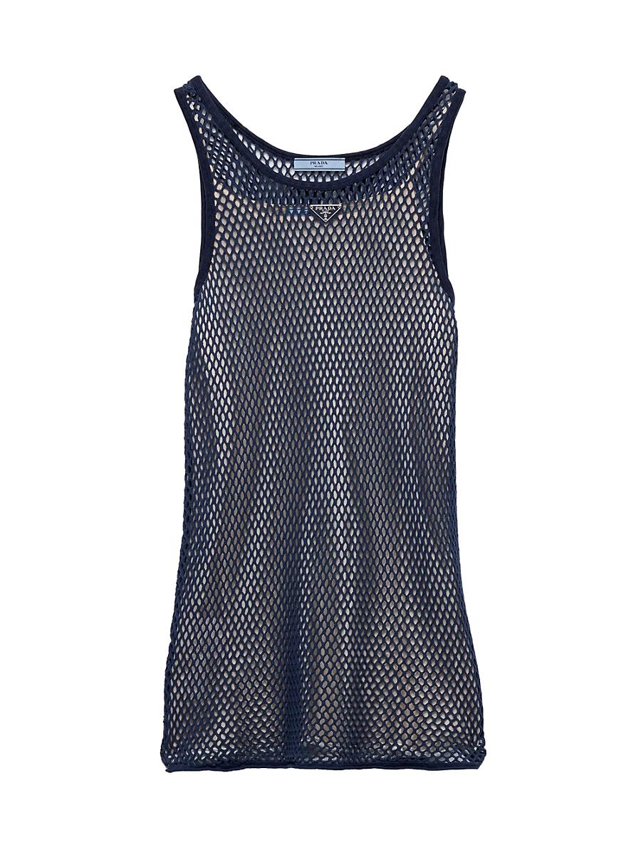Womens Cotton Mesh Dress Product Image