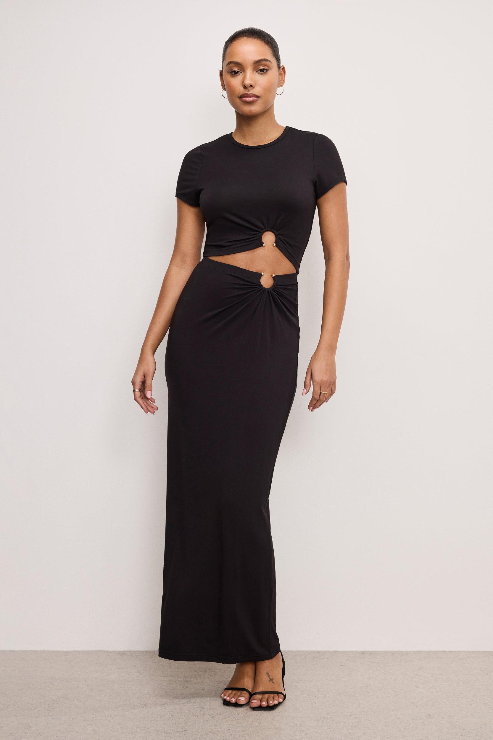 STRETCH JERSEY  TOP | BLACK001 Product Image