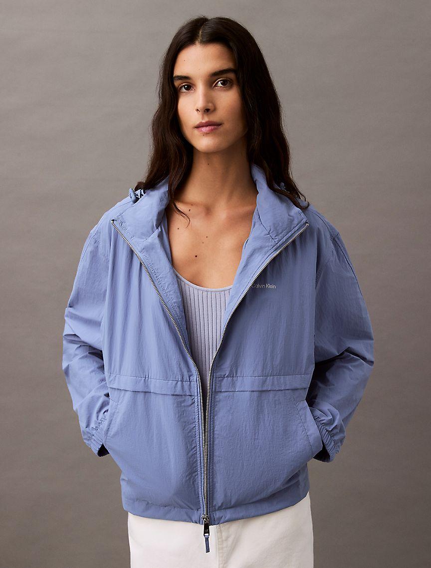 Scuba Cropped Relaxed Bomber Jacket Product Image