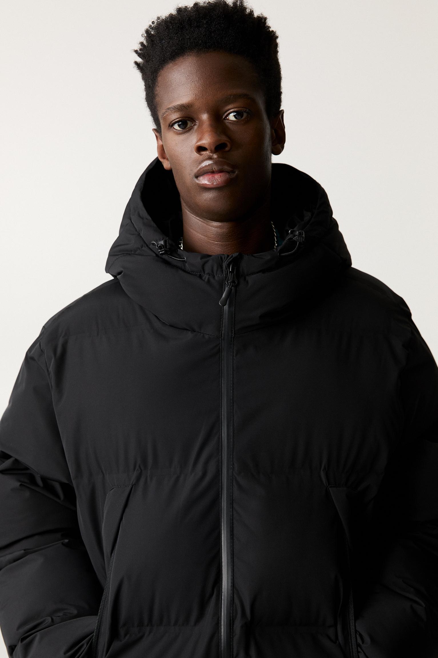 Puffer jacket with hood Product Image