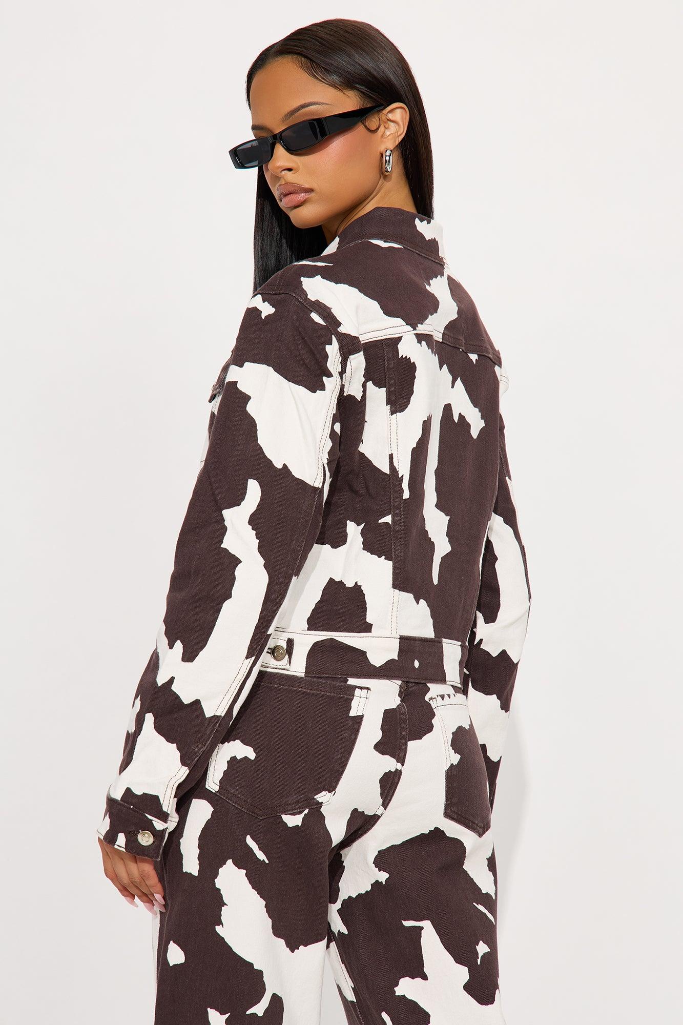 Montana Denim Jacket - Brown/combo Female Product Image