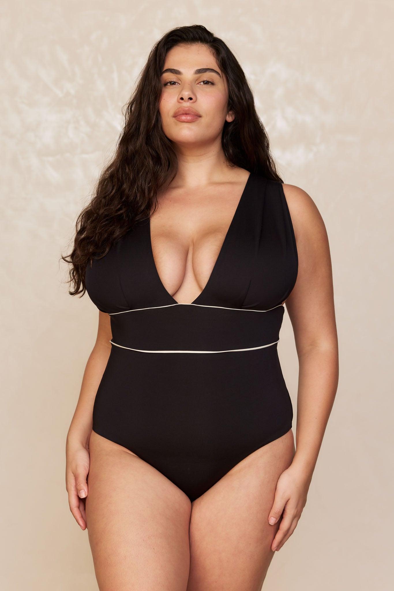 Aruba One Piece - Black/Ivory Product Image