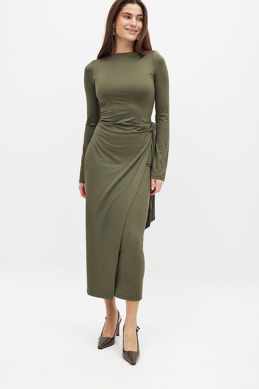 Overlap Midi Dress Product Image
