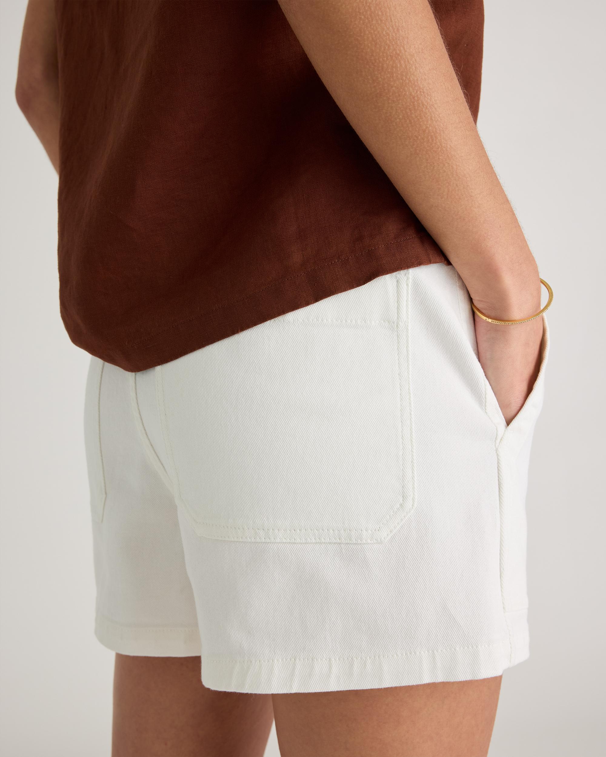 Quince | Women's Organic Stretch Cotton Twill Utility Shorts Organic Cotton Product Image