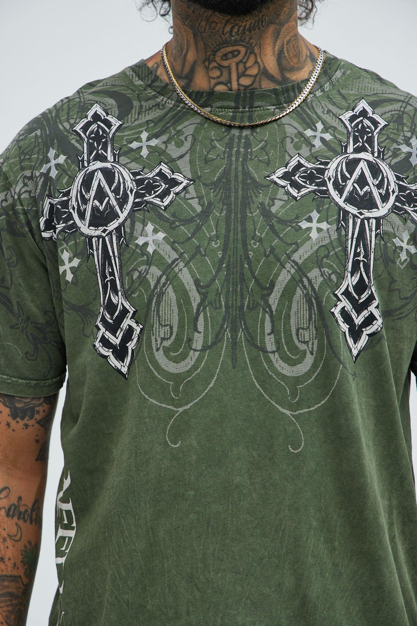 Affliction Winged Dagger Short Sleeve Tee - Hunter Product Image