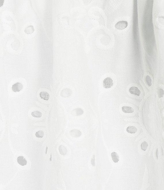 Dee Elly Eyelet Scallop Sleeveless Box Top Product Image