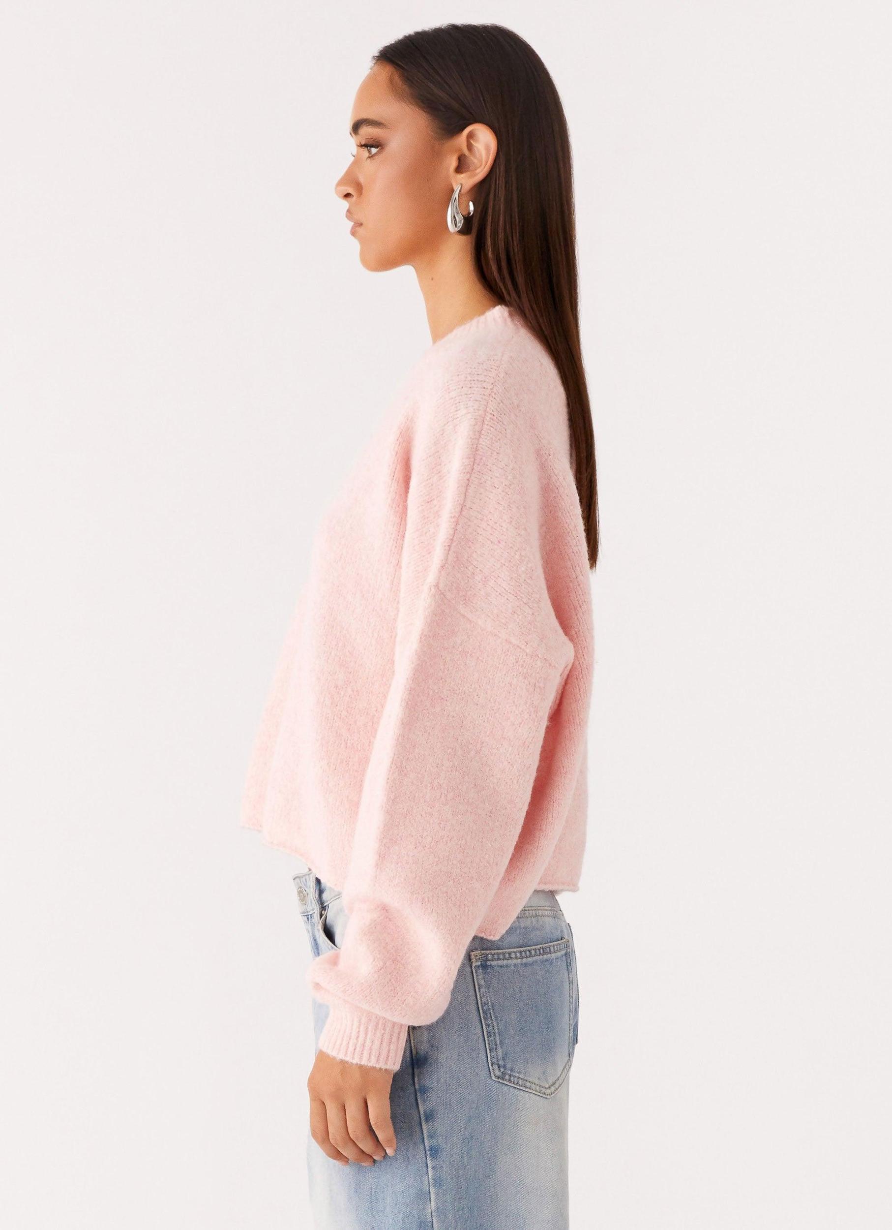 Lilah Knit Jumper - Pink Product Image