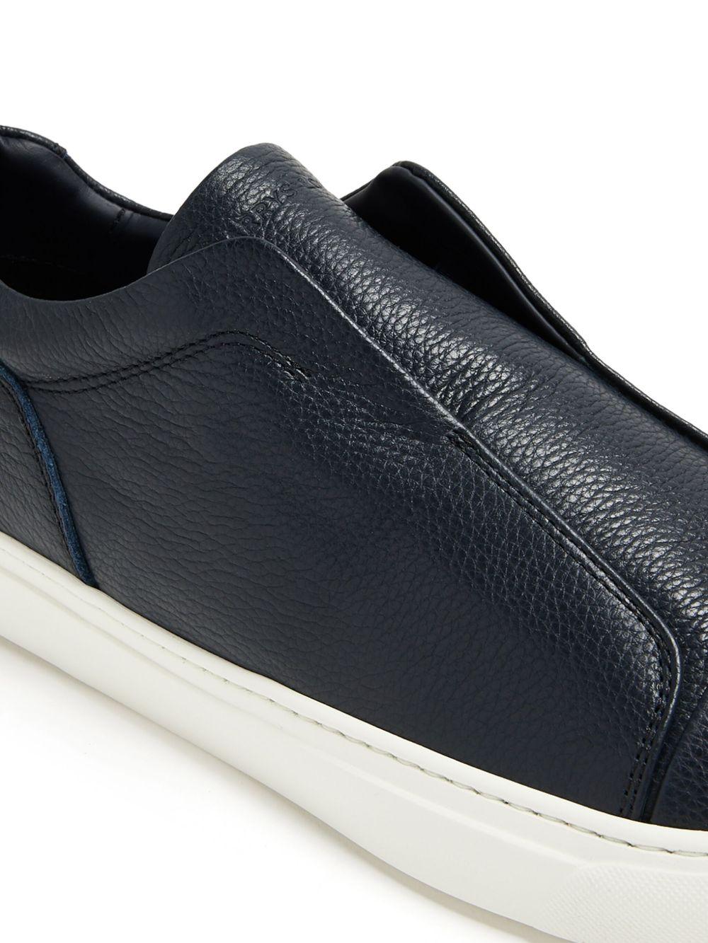 leather low-top sneakers Product Image