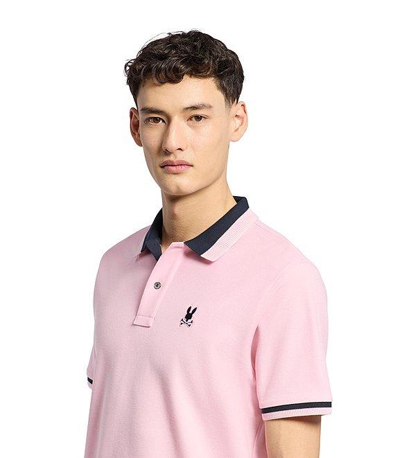 Psycho Bunny Newman Pique Short Sleeve Polo Shirt Product Image