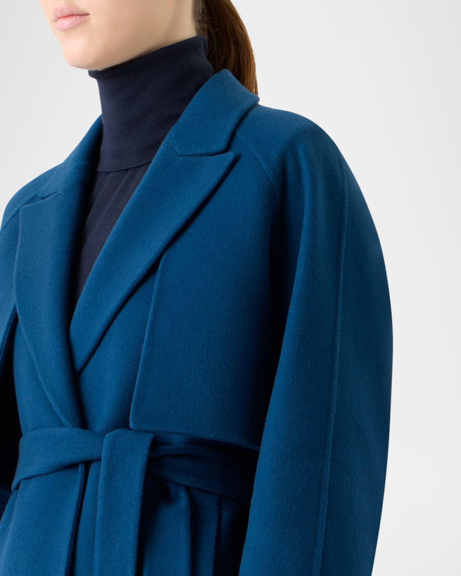 Duo Cashmere Double-Face Wrap Coat With Detachable Bolero Product Image