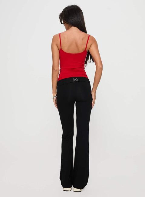 Cherize Ribbon Stitch Pant Black Product Image