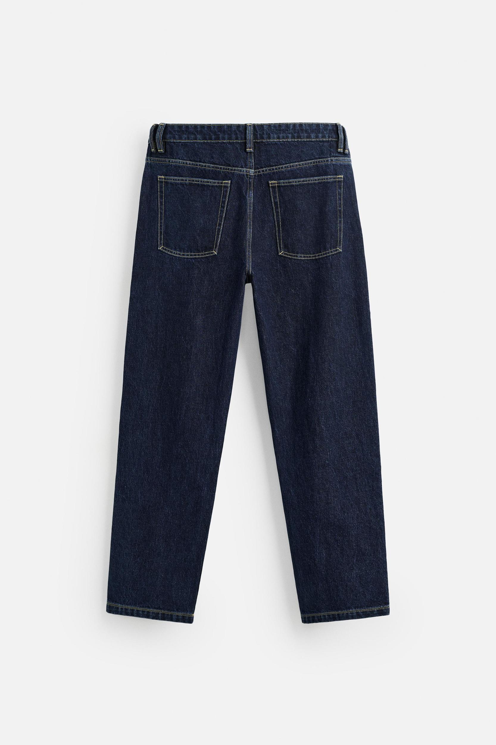 TOPSTITCH STRAIGHT FIT JEANS Product Image