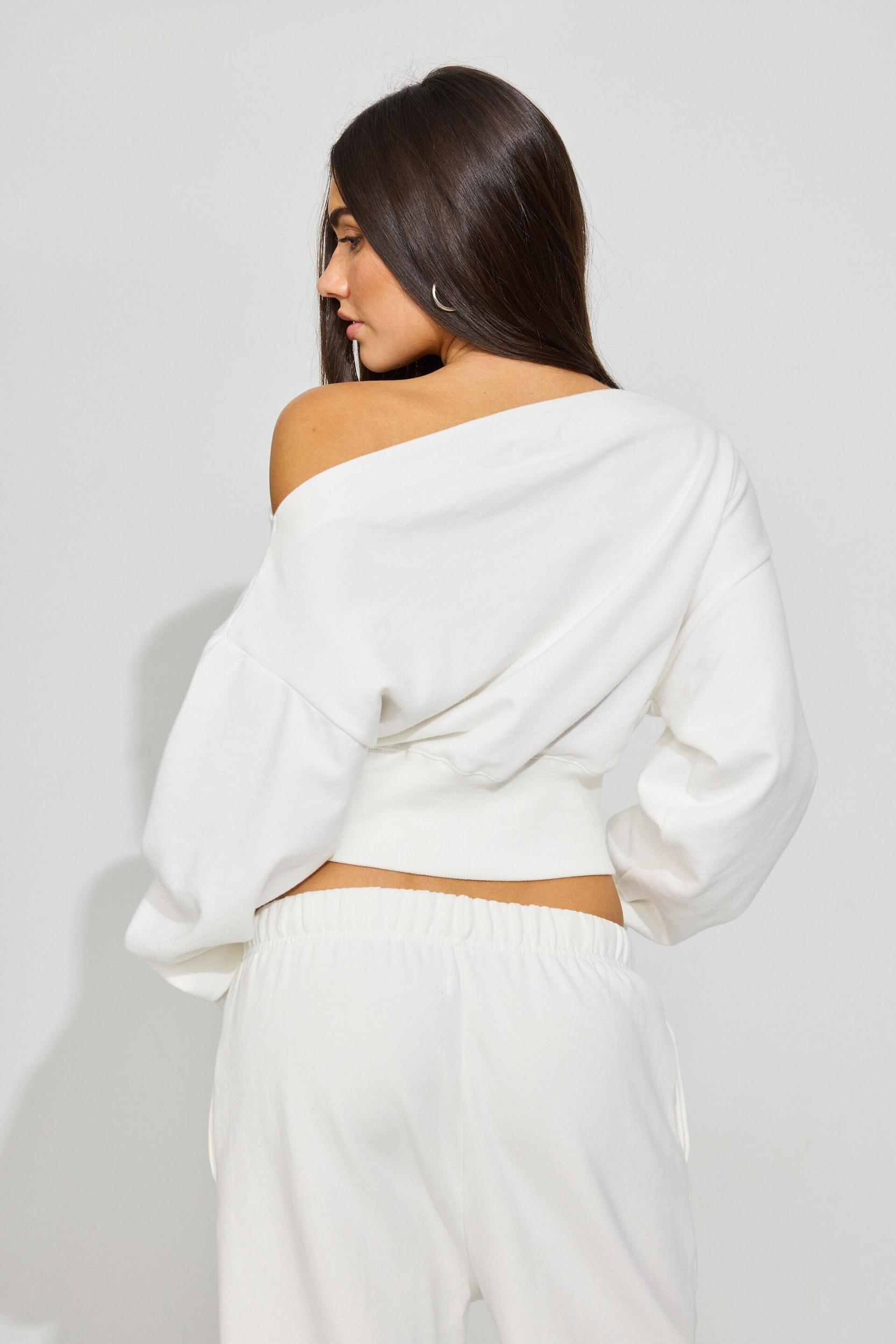 SoftTerry Rib Off Shoulder Sweater Product Image
