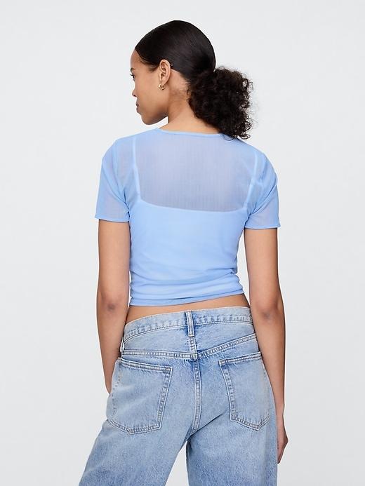Mesh Crop T-Shirt Product Image