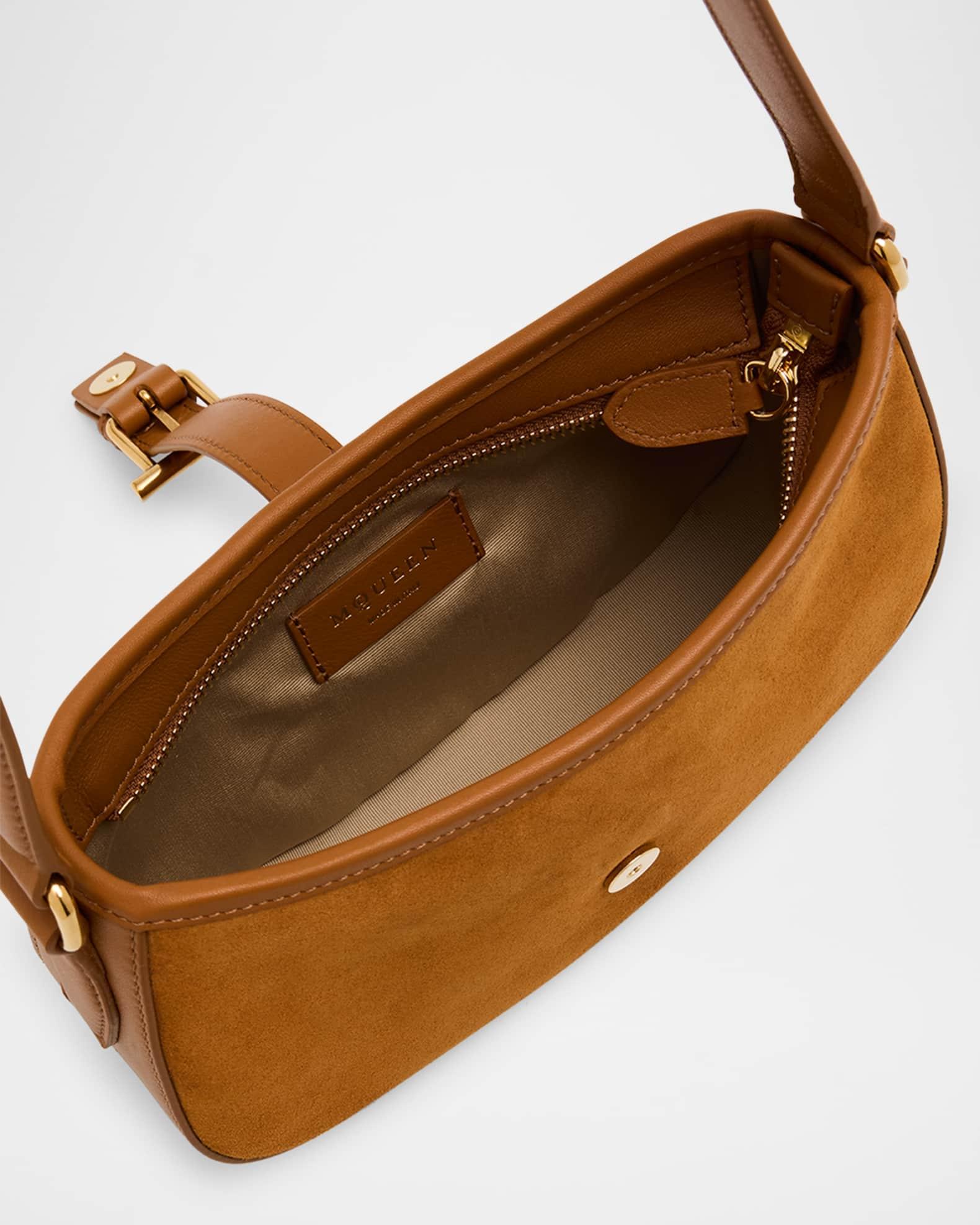 T-Bar Mini Suede Shoulder Bag Product Image
