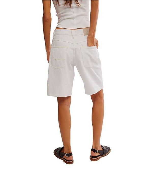 Free People We The Free Montana Mid Rise Bermuda Denim Shorts Product Image