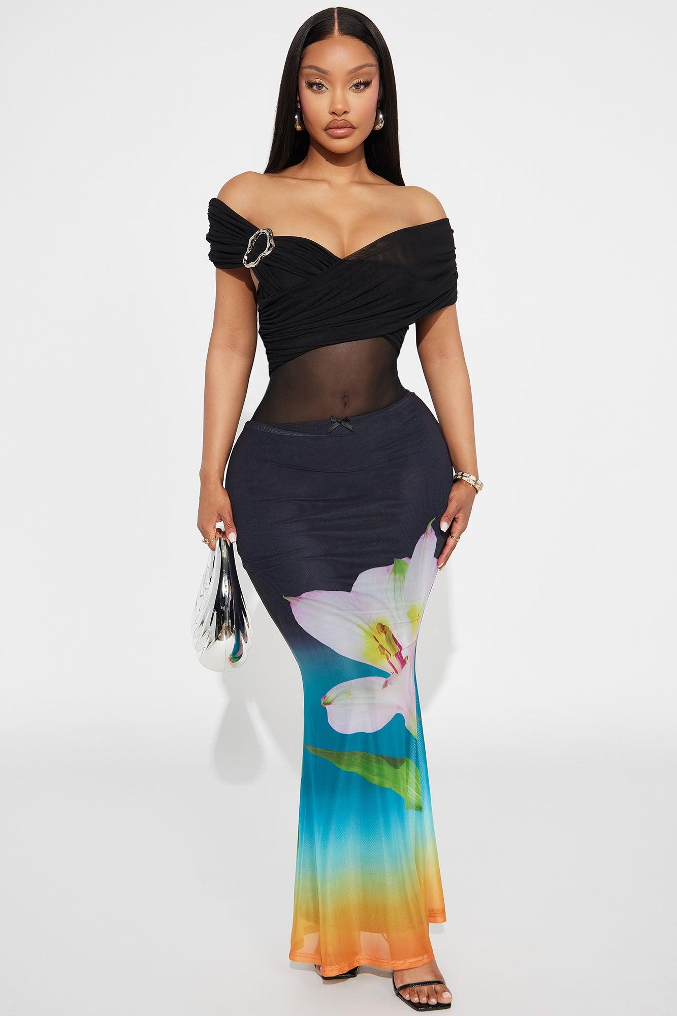 Captivating Ruched Off Shoulder Bodysuit - Black Female Product Image