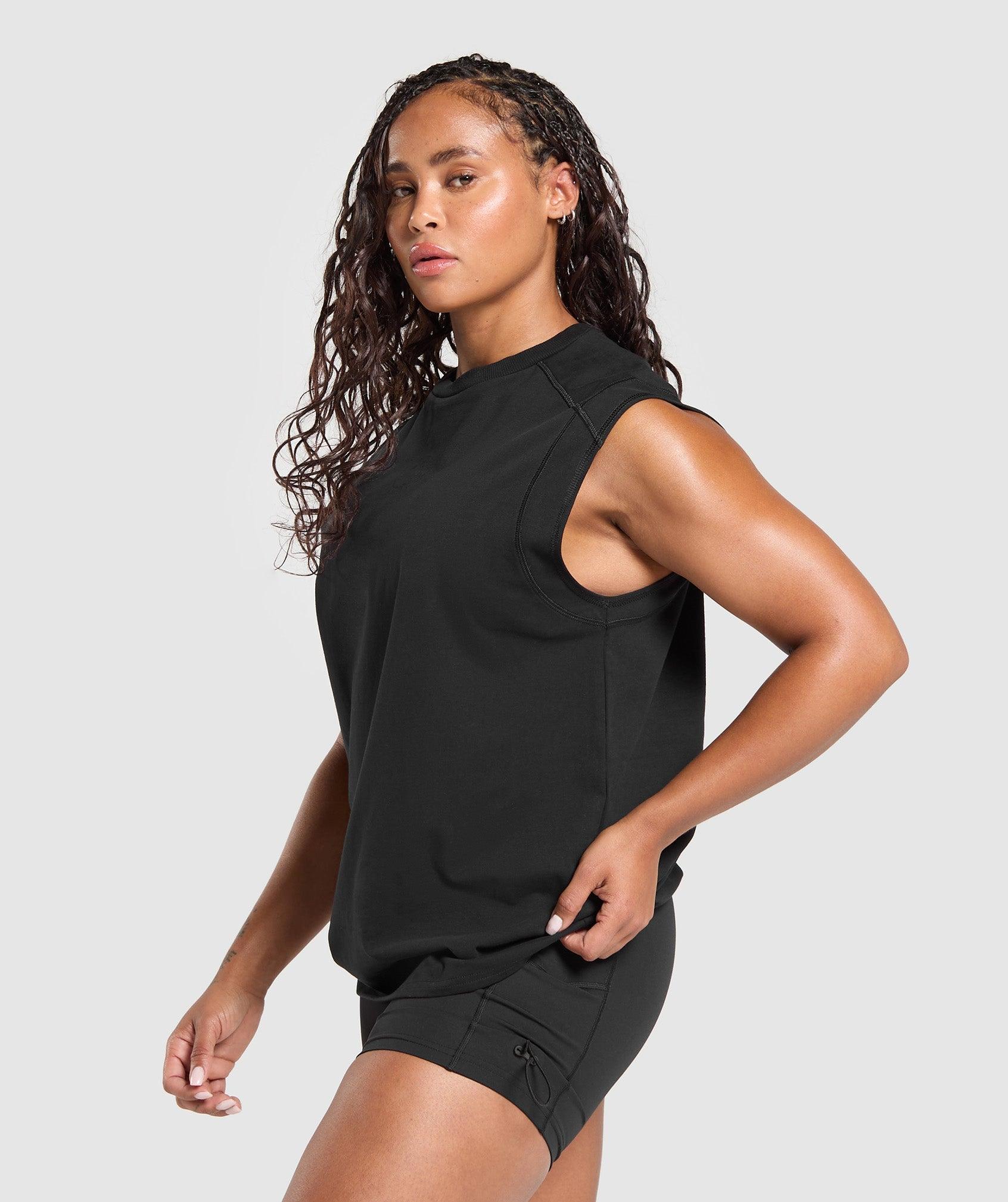 Gymshark Legacy Logo Tank - Black Female Product Image