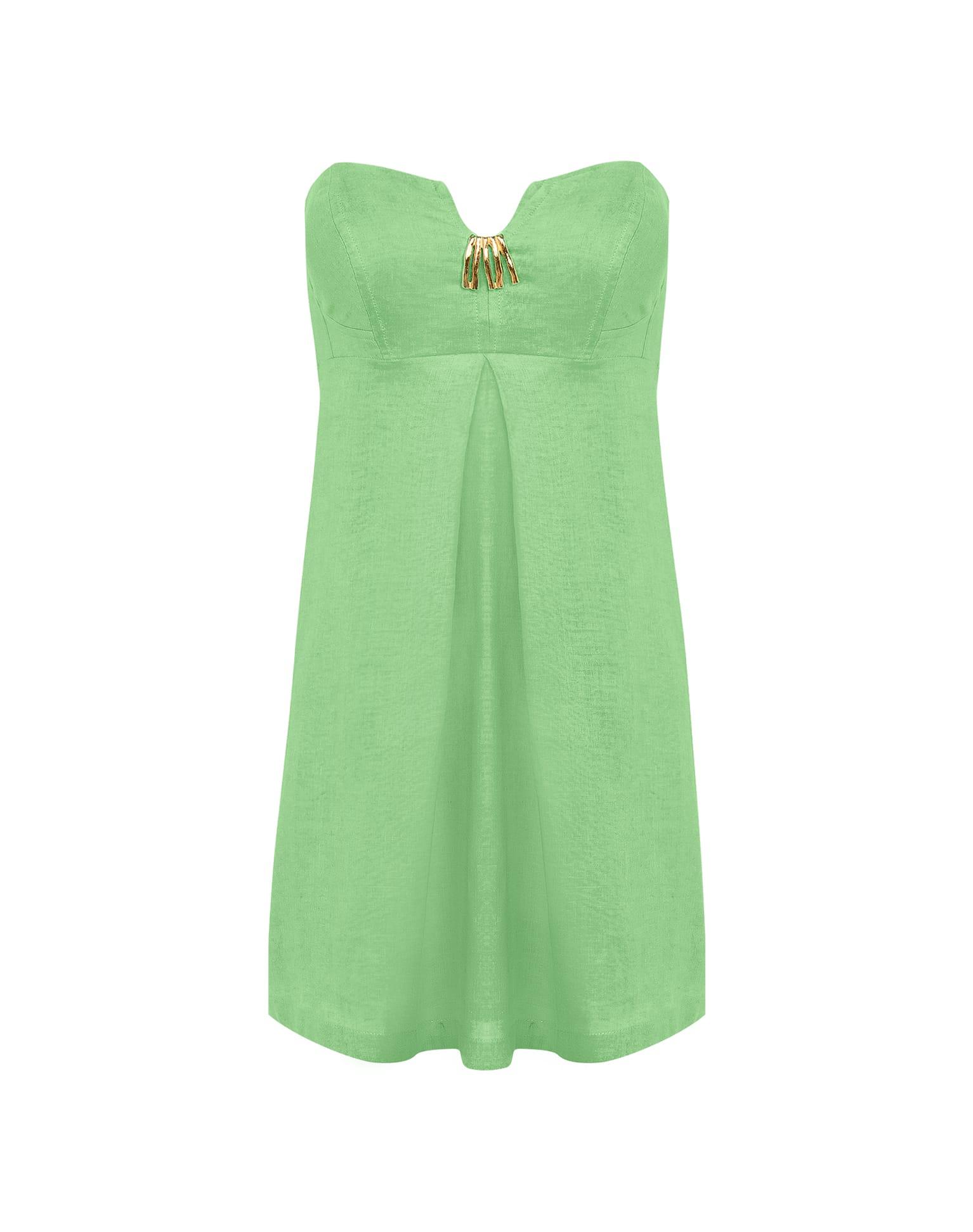 Lucile Detail Short Dress (Exchange Only) - Seaside Product Image