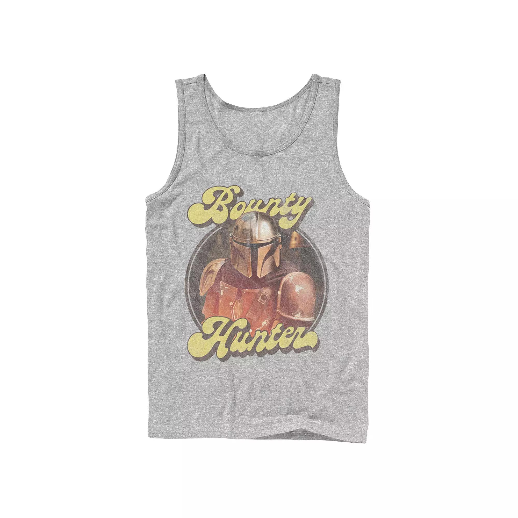 Men's Star Wars The Mandalorian Retro Bounty Hunter Tank Top,  Product Image