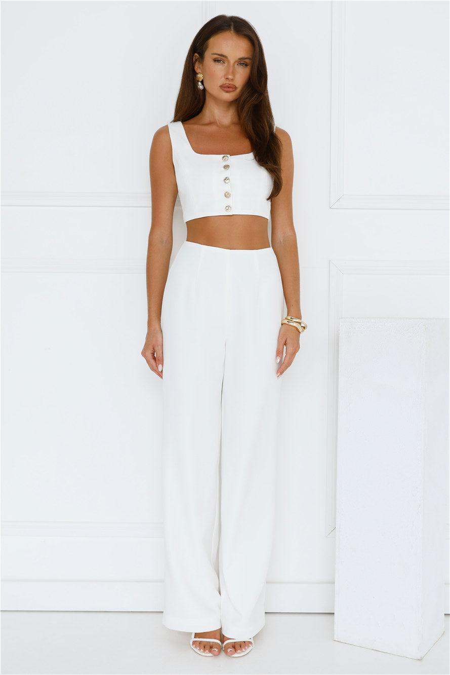 Basking In Style Pants Cream Product Image