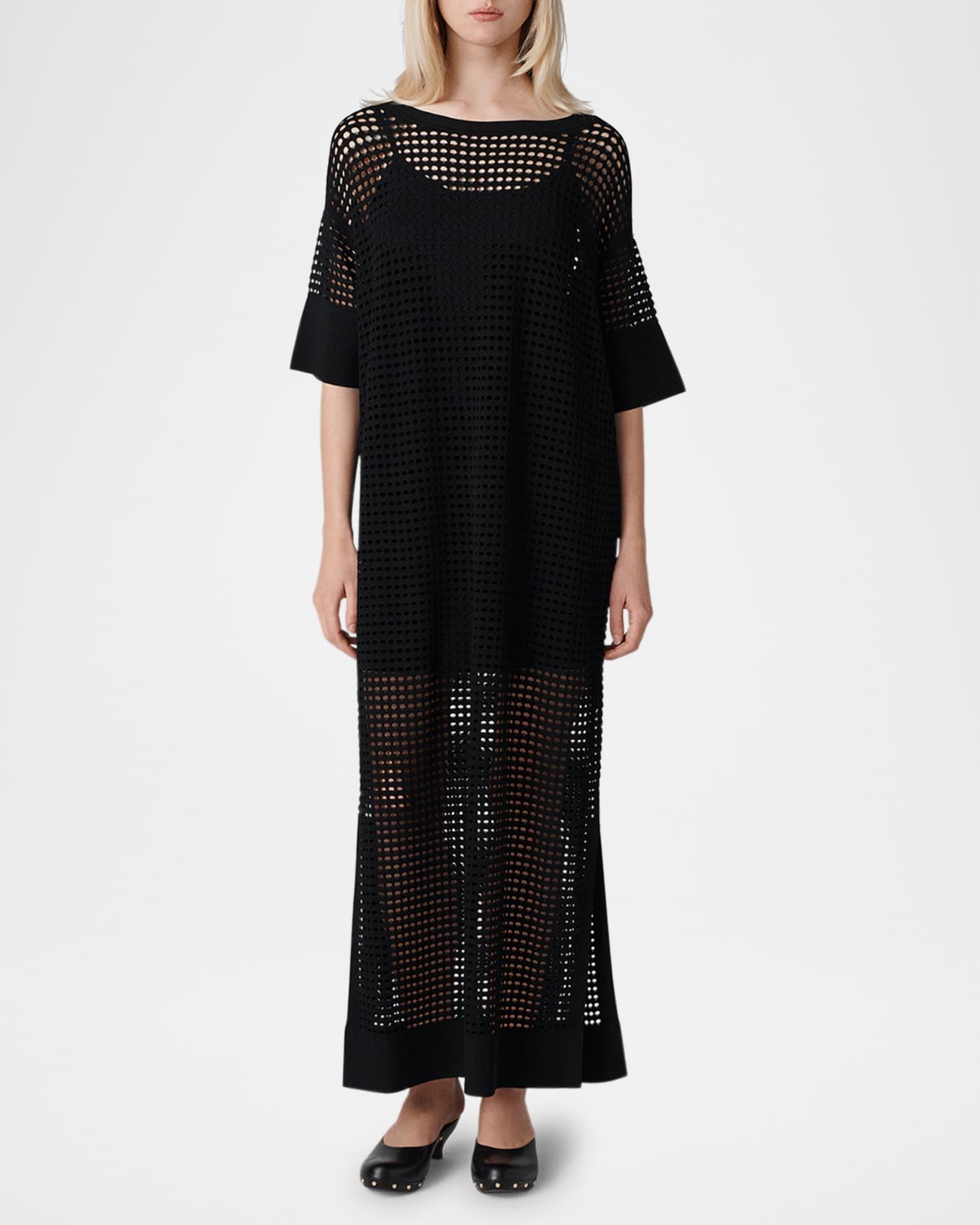 Tallullah Mesh Knit Maxi Caftan Product Image