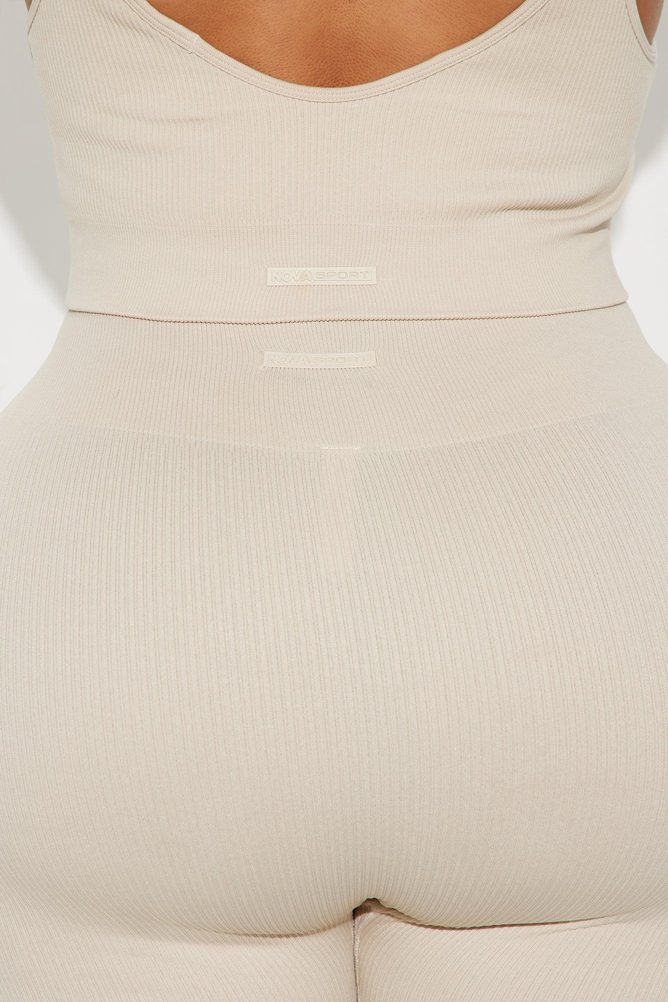 Reach Up Effortless Seamless Active Tank - Light Taupe Product Image