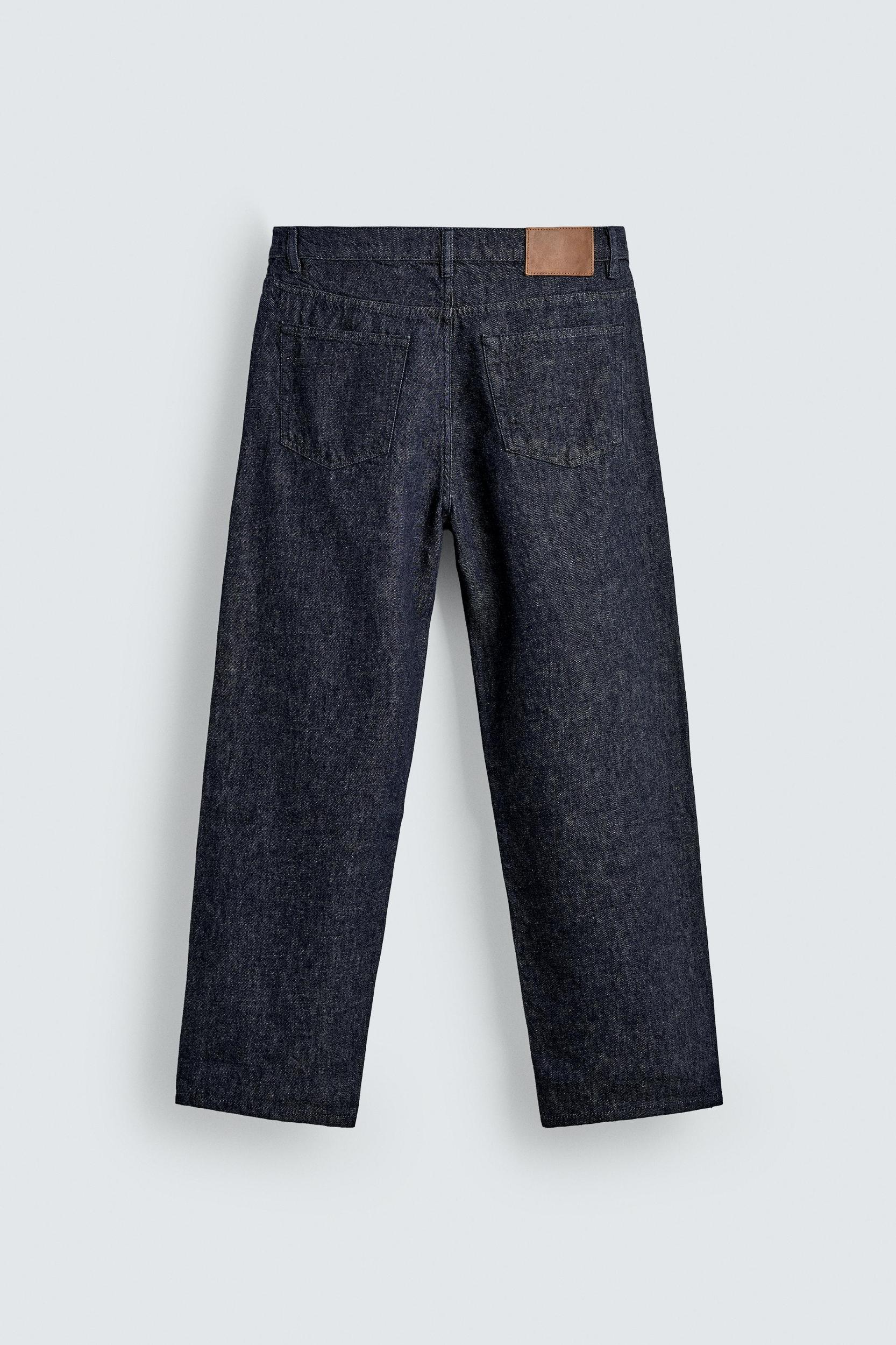 COTTON-HEMP STRAIGHT FIT JEANS Product Image