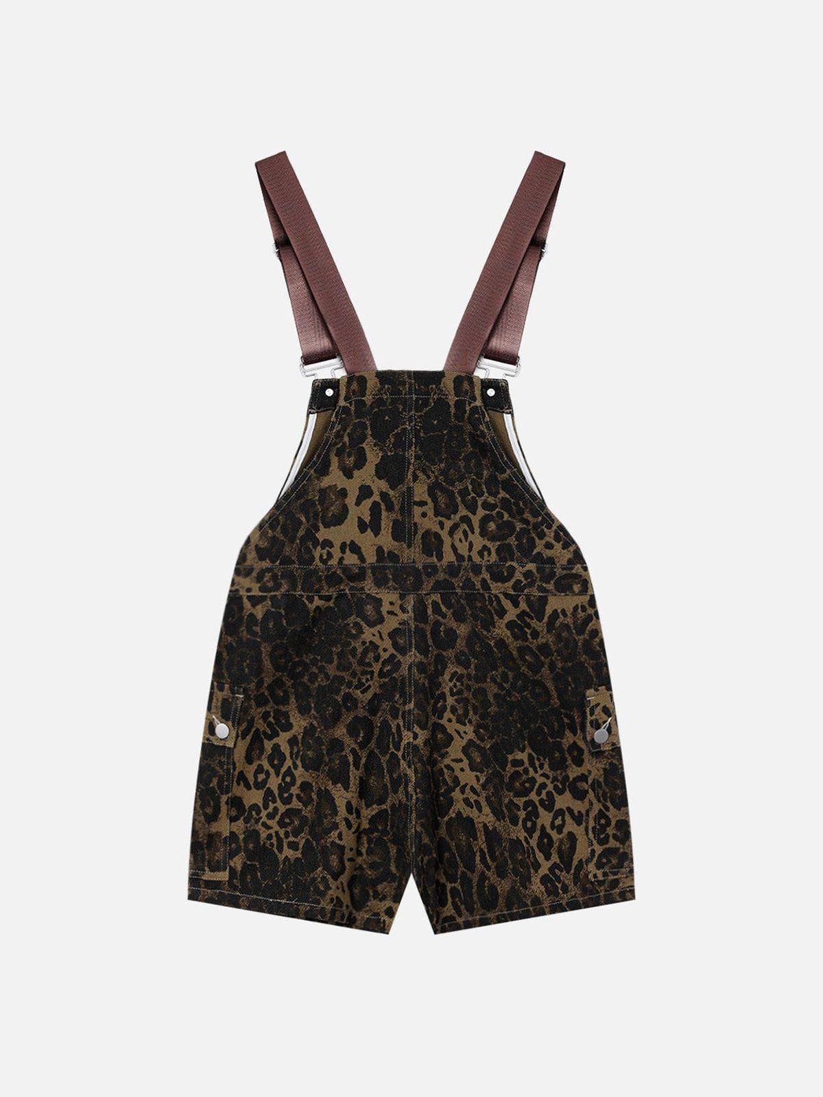 Aelfric Eden Leopard Overall Shorts Product Image