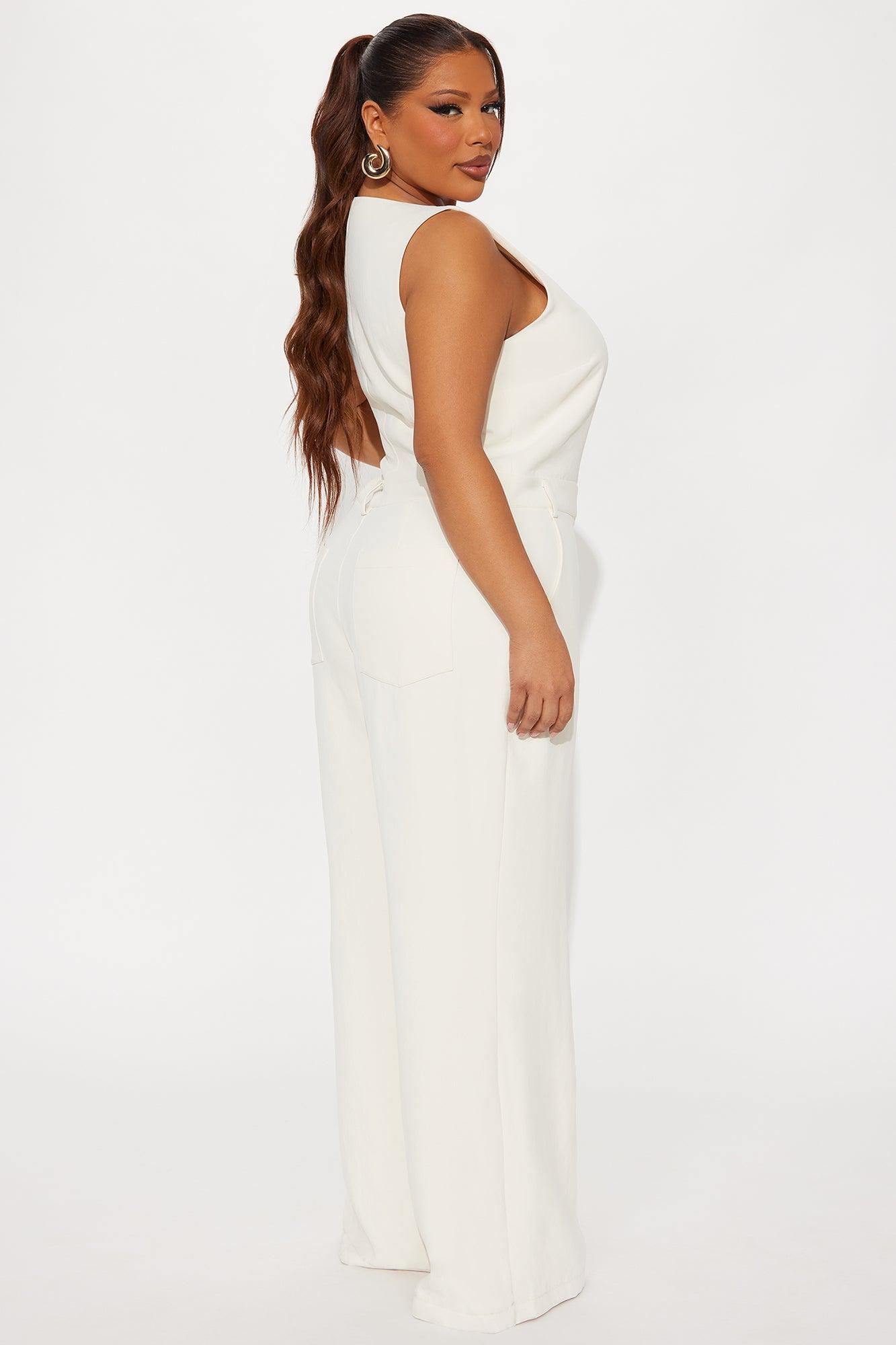 On Call Jumpsuit - Cream Product Image