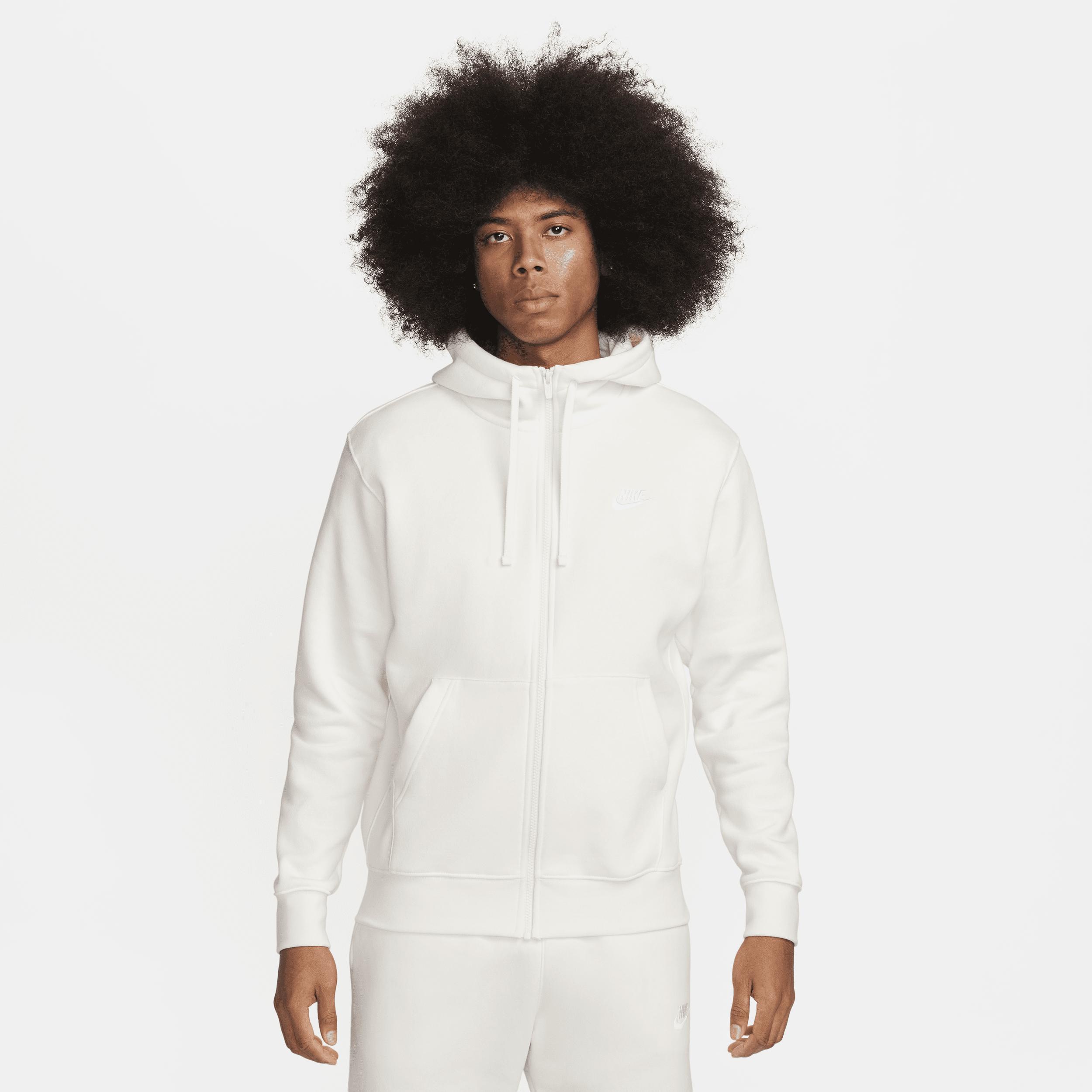 Mens Nike Sportswear Club Fleece Full-Zip Hoodie | BV2645-010 Product Image