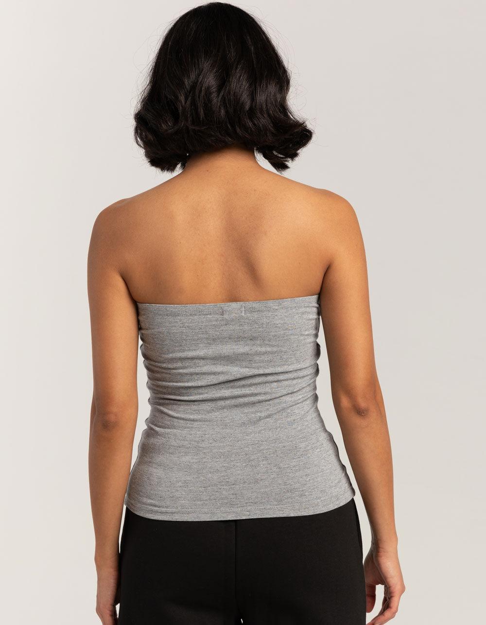TILLYS Womens Long Tube Top - HEATHER GRAY Product Image